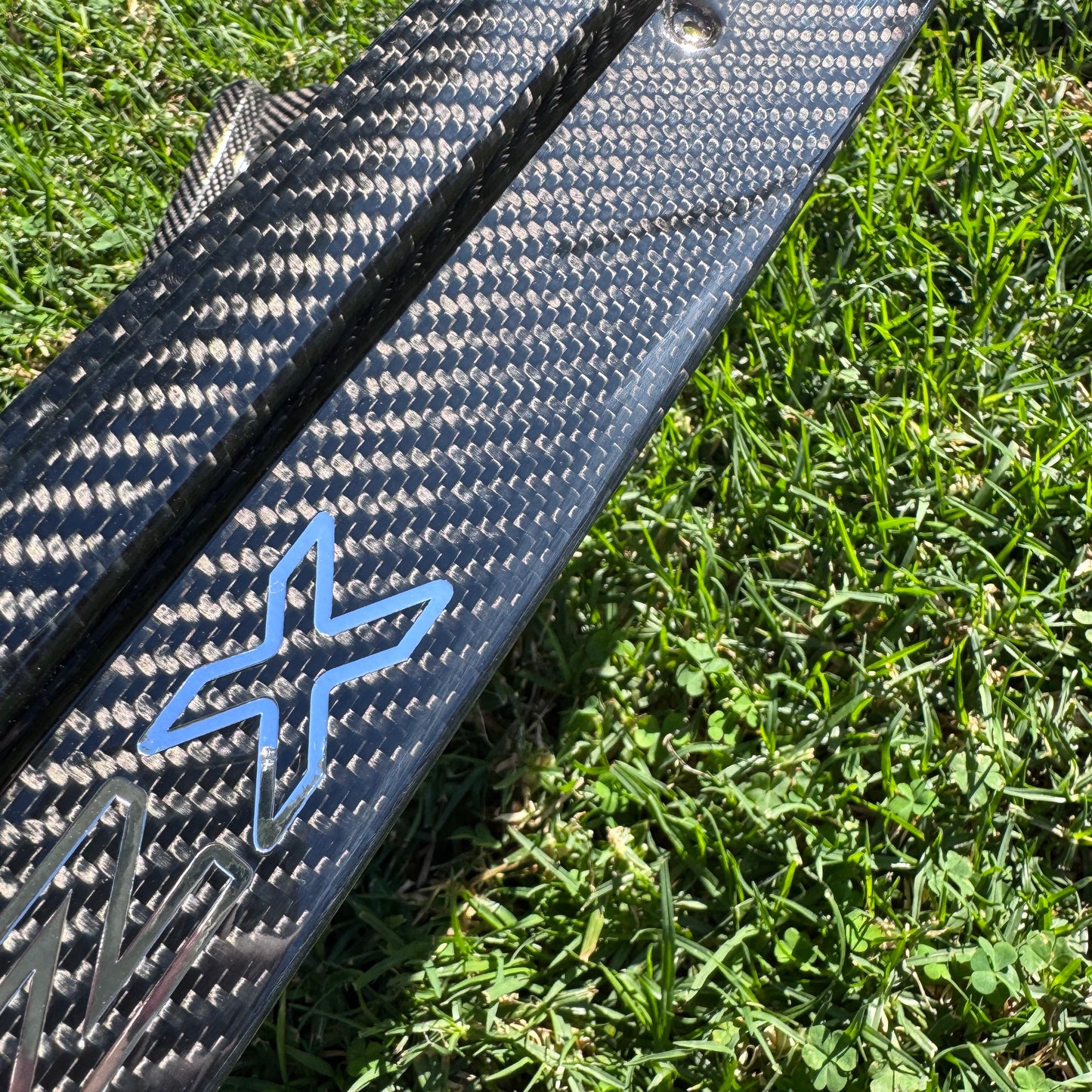 ZThirtyTwo Door Sills Carbon Fiber Chrome 300ZX Logos BLEMISHED