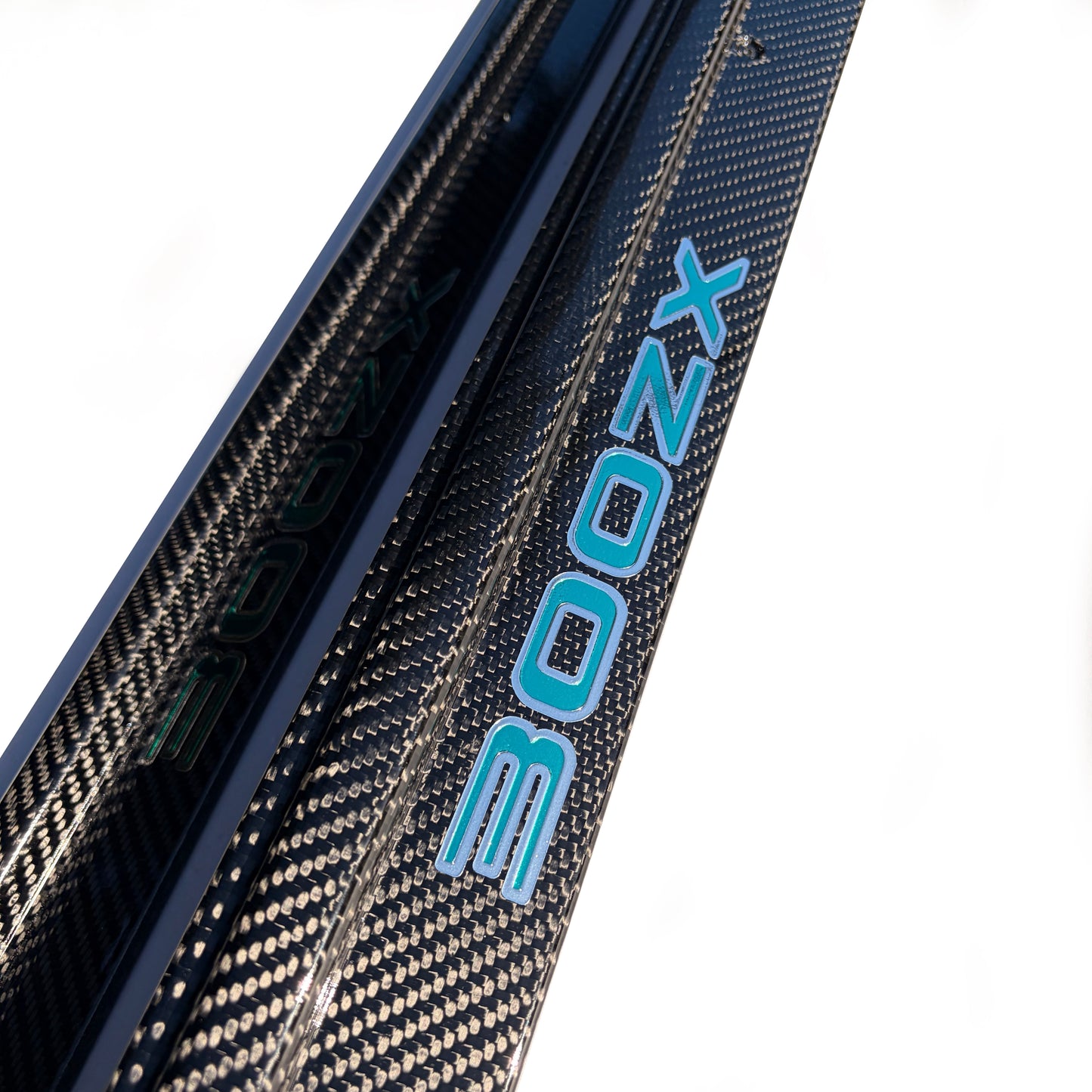 ZThirtyTwo Carbon Fiber Door Sills Teal Chrome Logos