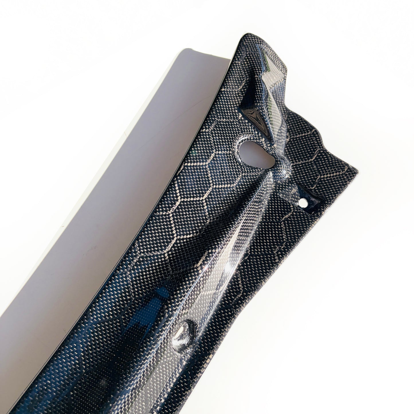 ZThirtyTwo Windshield Clow Trim Set Hex Weave Carbon Fiber