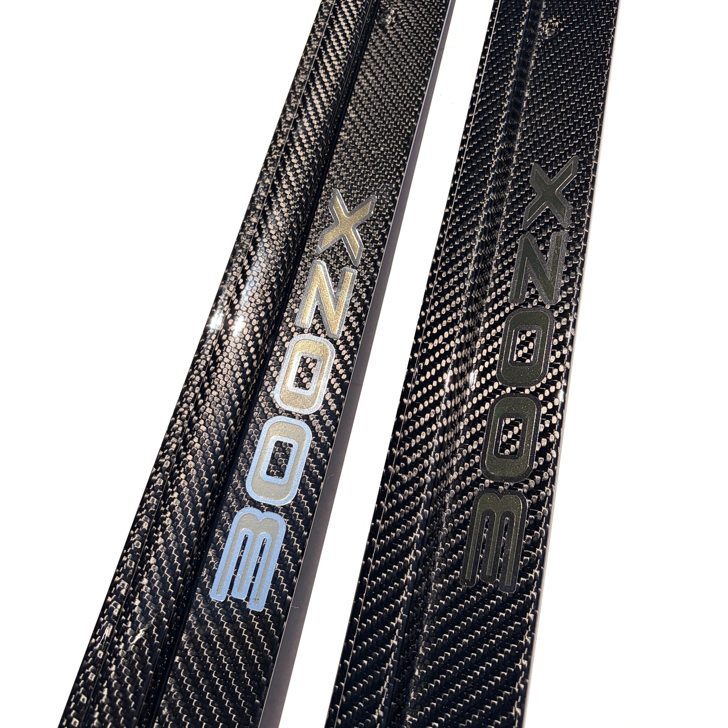 ZThirtyTwo Carbon Fiber Door Sills Gold/Chrome Logos